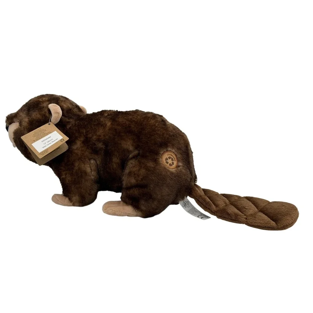 The Petting Zoo Wild Onez Beaver Plush 12